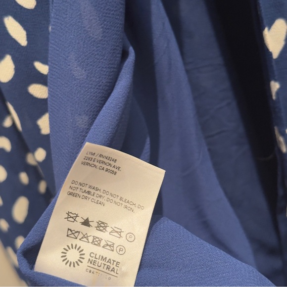 Reformation Juliette Midi Dress Moray Blue Spotted Dress Size 2 Women’s - Picture 10 of 15
